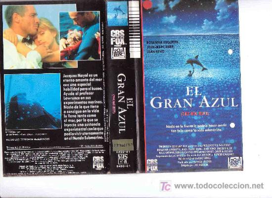 Cinema: el gran azul-VHS--VHS COMPRA MINIMA 10 EU----