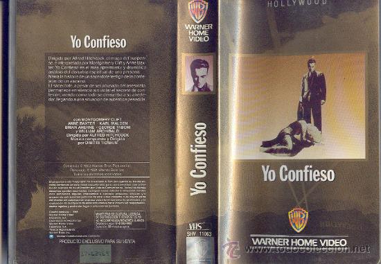 Cine: YO CONFIENSO VIDEO VHS SPA ORIGINAL M.CLIFY..HITCHCOCK