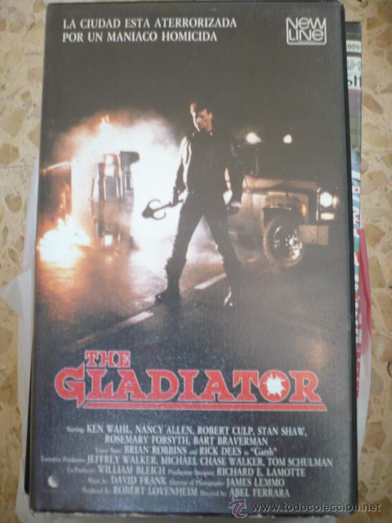 Cinema: The gladiator (1985) abel ferrara - VHS.