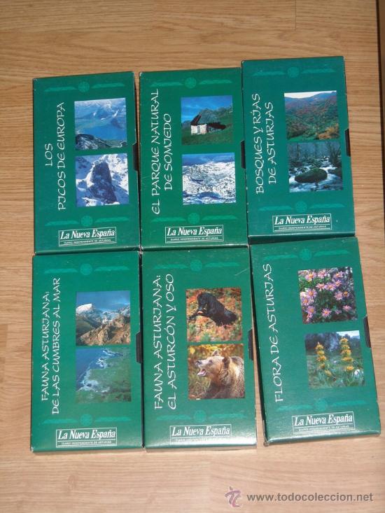 Cinema: Lote 6 cintas VHS de reportajes sobre naturaleza, fauna y flora del Principado de Asturias