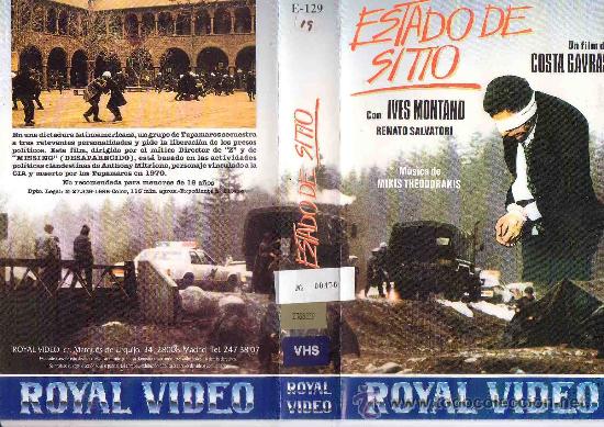 Cine: ESTADO DE SITIO vhs vhs - Foto 1