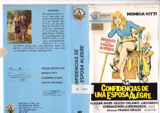 Kino: CONFIDENCIAS DE UNA ESPOSA ALEGRE -VHS