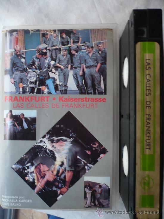 Cine: Las calles de frankfurt (1981) VHS.