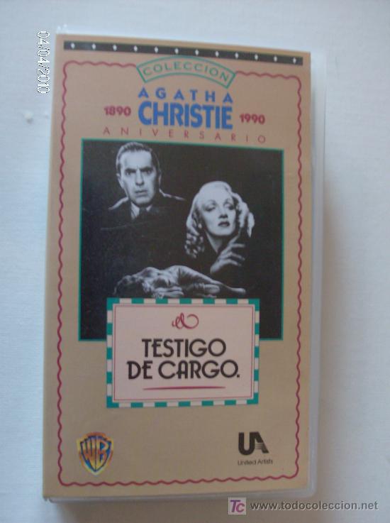 Cine: PELICULA VHS TESTIGO DE CARGO - Foto 1