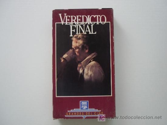 Cine: VEREDICTO FINAL - CINTA VHS ORIGINAL -