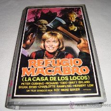 Cine: PELICULA VHS REFUGIO MACABRO -LA CASA DE LOS LOCOS- PETER CUSHING DILUVIO FILMS