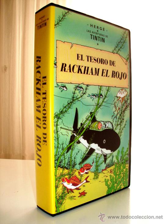 Cine: TINT&Iacute;N - EL TESORO DE RACKHAM EL ROJO - VHS CAJA R&Iacute;GIDA (Ellipse, 1992)
