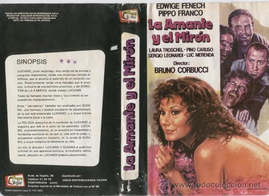 vhs la amante y el miron comedia sexy itali sold through direct sale 27512960