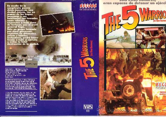 Cin&eacute;ma: LOS CINCO DE LA GUERRA--vhs--venta minima 10 eu