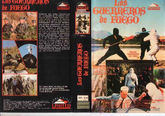 Cin&eacute;ma: LOS GUERREROS DE FUEGO vhs caja grande