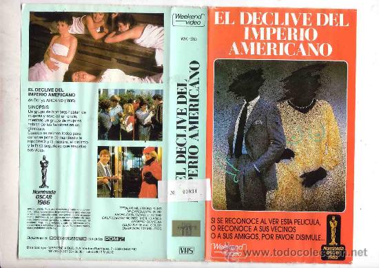 Cin&eacute;ma: EL DECLIVE DEL IMPERIO AMERICANO / VHS