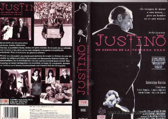 Cine: JUSTINO, EL ASESINO DE LA TERCERA EDAD -VHS