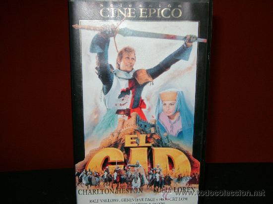 Cine: El cid dos cintas de vhs con librito interior - Foto 1