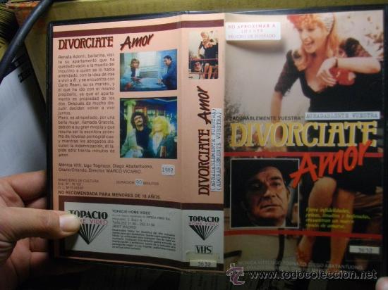 Cin&eacute;ma: DIVORCIATE AMOR-MARCO VICARIO-VHS VENTA MINIMA 10 EU-
