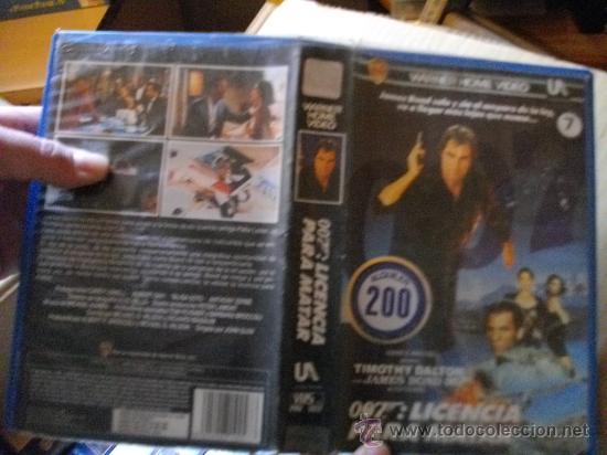 Cin&eacute;ma: LICENCIA PARA MATAR caja grande vhs