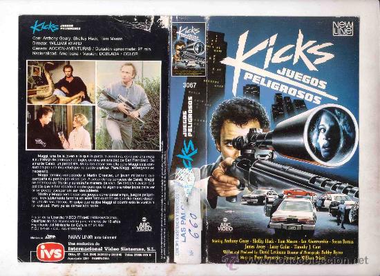 Cinema: KICKS JUEGOS PELIGROSOS-venta minima 10 euros-vhs