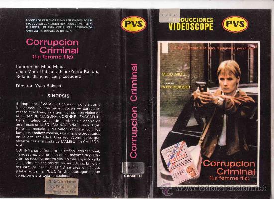 Kino: CORRUPCION CRIMINAL / 1 EDICION VHS /YVES BOISSET