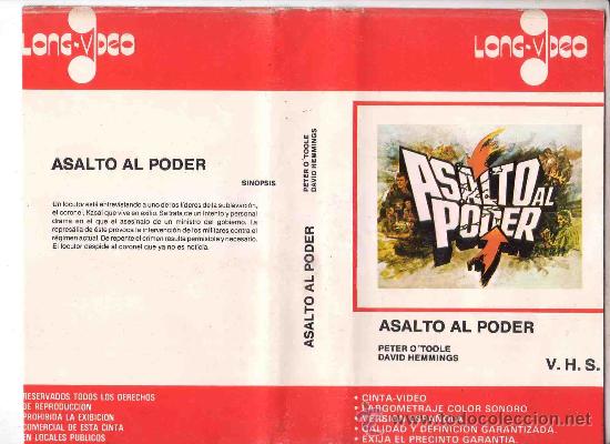 Cine: ASALTO AL PODER / DAVID HEMMINGS / 1 EDICION VHS - Foto 1