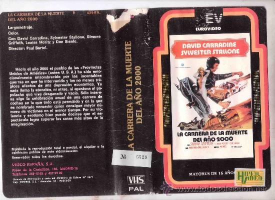 La Carrera De La Muerte 1 Edicion Vhs Silves Buy Vhs Movies At Todocoleccion