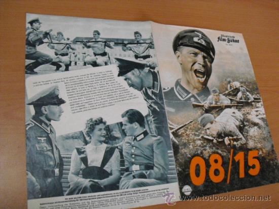 Cine: programa tipo cartel de 40x28,08/15 film-buhne,ne aleman