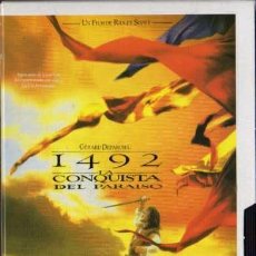 Cine: VIDEO VHS - 1492, LA CONQUISTA DEL PARAISO - RIDLEY SCOTT - GERARD DEPARDIEU. Lote 29367830