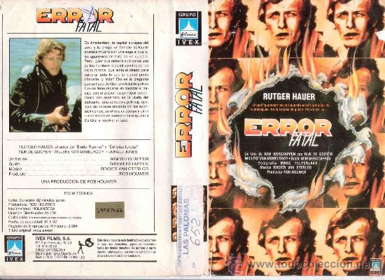 Cine: ERROR FATAL / VHS - Foto 1