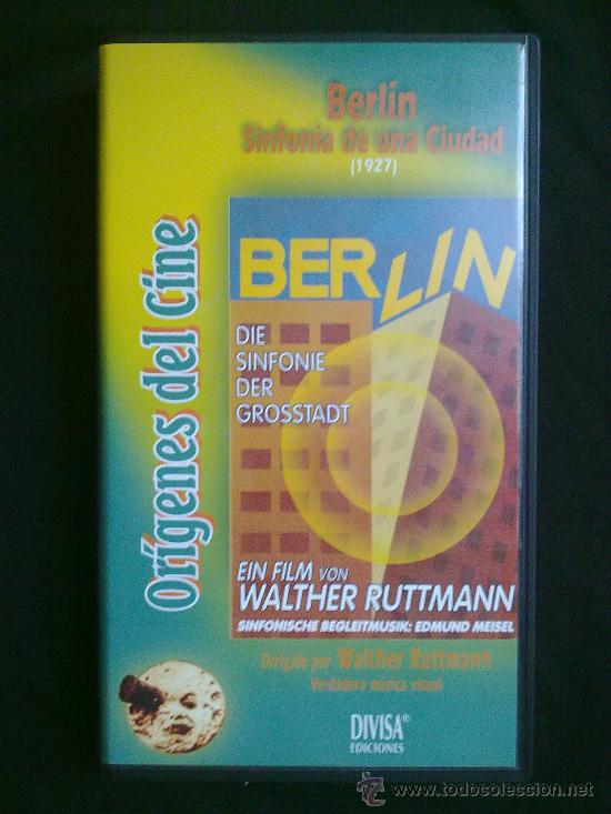 Cine: Berlin, Sinfonia de una ciudad (1927) W. Ruttmann. Or&iacute;genes del cine. Un solo visionado. VHS