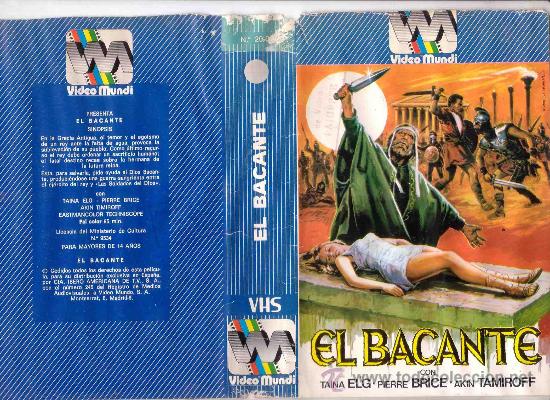 Cin&eacute;ma: EL BACANTE/VHS PEPLUM 1 EDICION