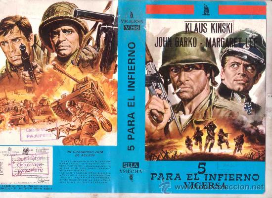 Cin&eacute;ma: 5 PARA EL INFIERNO / PRECIOSA EDICION VIGERSA / VHS