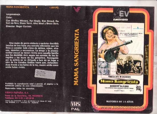 Cine: MAMA SANGRIENTA / VHS ROBERT DE NIRO - Foto 1