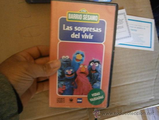 Cine: BARRIO SESAMO-vhs--compra minima 10&euro;eu--