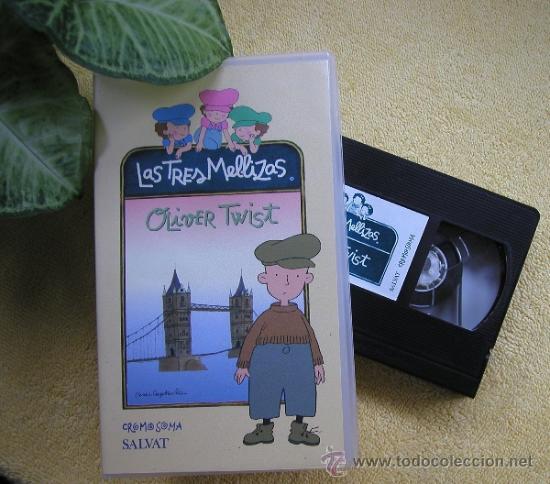 Cine: VHS LAS TRES MELLIZAS OLIVER TWIST N&ordm; 12 SALVAT CROMOSOMA 1999