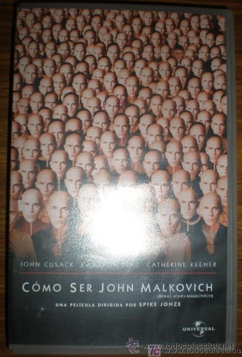 Cine: Como ser John Malkovich, con John Cusack. VHS original. - Foto 1