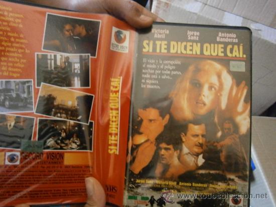 Cine: SI TE DICEN QUE CAI-VICTORIA ABRIL .VHS