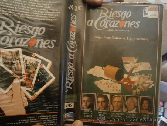 Cinema: VHS RIESGO DE CORAZONES - CHRISTOPHER PULMER - DIANA RIGG