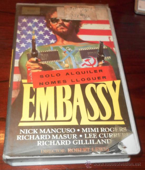 Cine: VHS --- EMBASSY --- Con Nick Mancuso y Mimi Rogers - Foto 1
