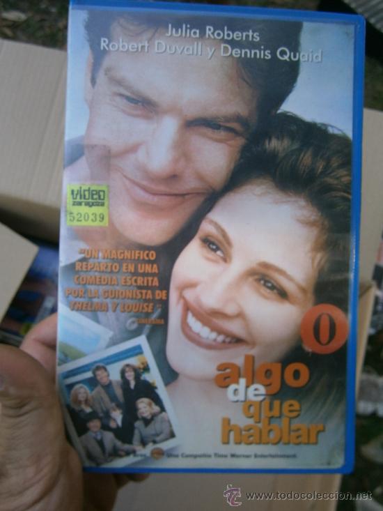 Cine: ALGO DE QUE HABLAR-VHS-COMPRA MINIMA 10&euro; EU--