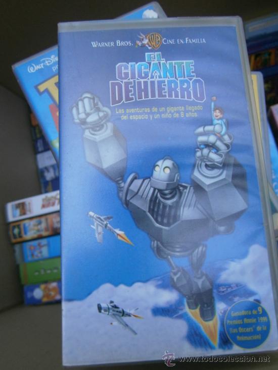 Cinema: EL GIGANTE DE HIERRO-VHS-COMPRA MINIMA 10 EU--