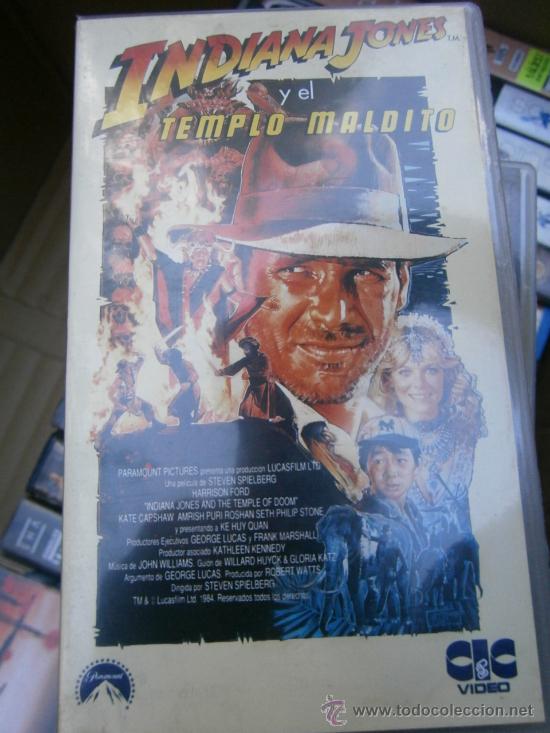 Cinema: INDIANA Y EL TEMPLO MALDITO--VENTA MINIMA 10&euro;EU--VHS