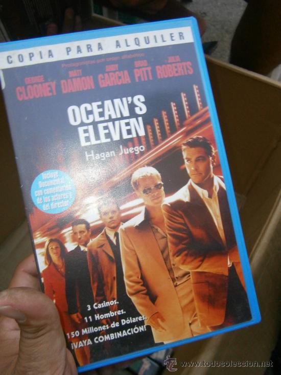 Cinema: OCEAN,S ELEVEN--VENTA MINIMA 10&euro; EU--VHS