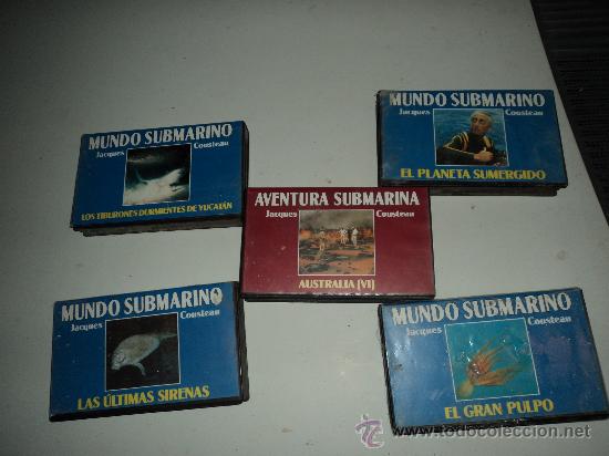 Cine: COUSTEAU. 5 VIDEOS DOCUMENTALES. - Foto 1