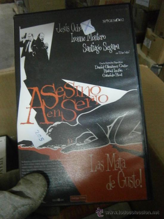 Cine: ASESINO ENSERIO-VHS-COMPRA MINIMA 10&euro;EU
