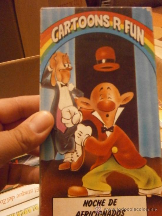 Cine: CARTOONS R FUN NOCHE DE AFRICIONADOS-VHS-COMPRA MINIMA EU