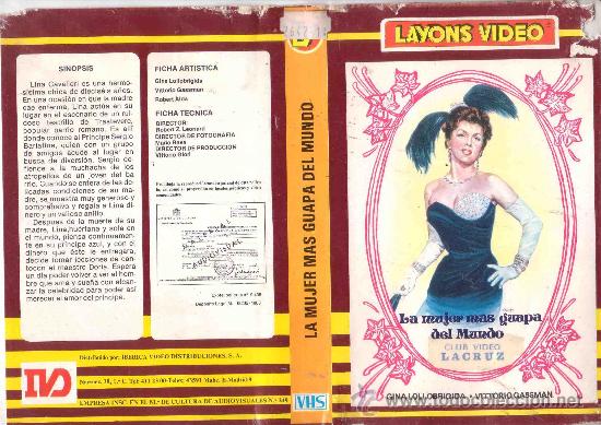 Kino: VHS/LA MUJER MAS GUAPA DEL MUNDO/GINA LOLLOBRIGIDA