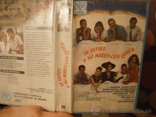 Cinema: S INFIEL Y NO MIRES CON QUIEN--VHS--COMPRA MINIMA 10 EUROS