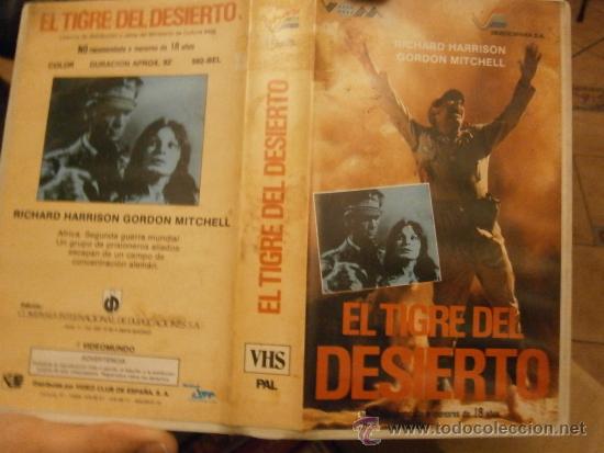 Cinema: EL TIGRE DEL DESIERTO-VHS-COMPRA MINIMA 6 EU--