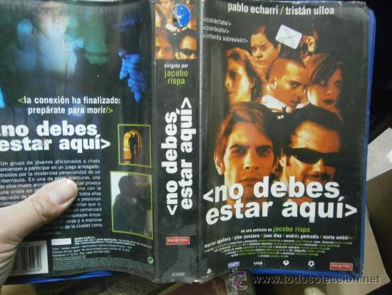 Kino: NO DEBES ESTAR AQUI-VHS-COMPRA MINIMA 10&euro; EU--