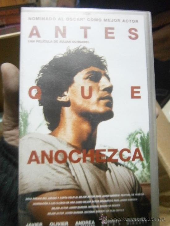 Kino: ANTES QUE ANOCHEZCA-VHS-COMPRA MINIMA 10&euro;EU