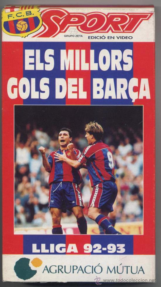 Cinema: CINTA VIDEO VHS *ELS MILLORS GOLS DEL BAR&Ccedil;A* - LLIGA 92-93