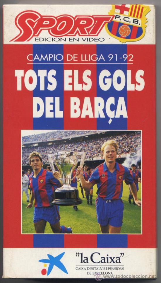 Cinema: CINTA VIDEO VHS - *TOTS ELS GOLS DEL BAR&Ccedil;A* - CAMPI&Oacute; DE LLIGA 91-92